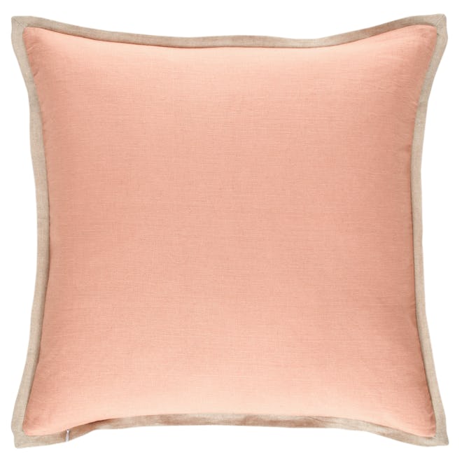 Gehry Velvet/Linen Nude Decorative Pillow