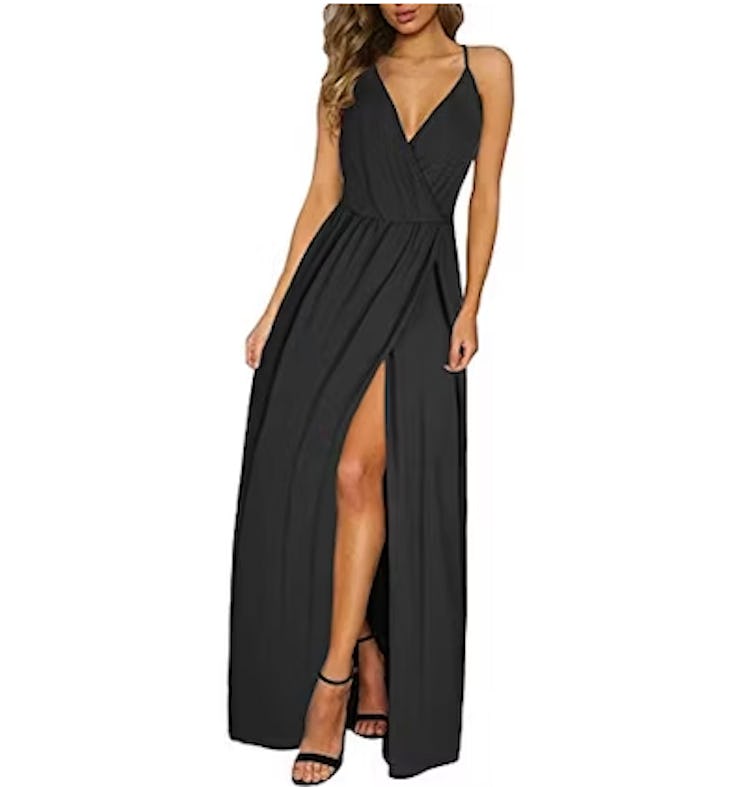 II ININ Deep V Maxi Dress