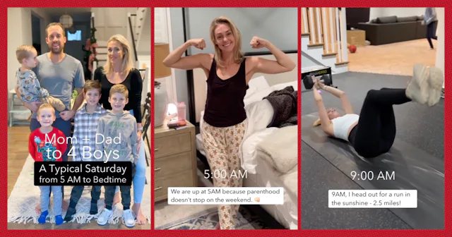 One social media mom influencer is making waves on TikTok after sharing “a typical Saturday” in her ...