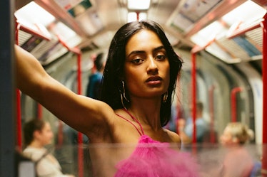 Sabrina Bahsoon, aka Tube Girl, on the London Tube