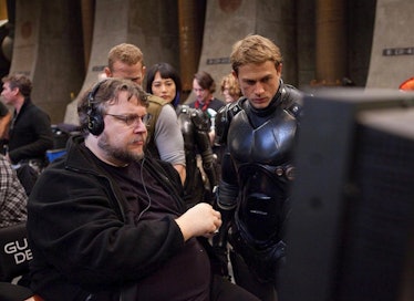 Guillermo Del Toro and Charlie Hunnam in Pacific Rim