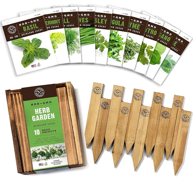 GARDEN REPUBLIC Herb Garden Seeds (10-Piece Set)