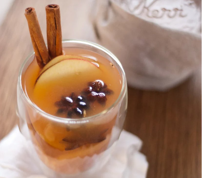 Wassail would be a lovely winter solstice recipe to serve. 