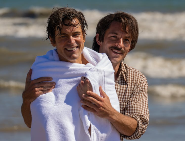 Matt Bomer as Hawkins; and Jonathan Bailey as Tim in ‘Fellow Travelers.’