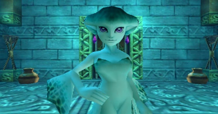 Screenshot of the Water Temple in The Legend of Zelda: Ocarina of Time