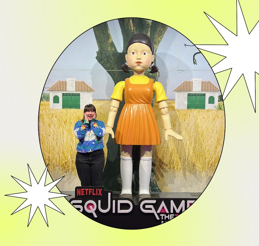 I went to the 'Squid Game' experience in Los Angeles and played Red Light, Green Light.