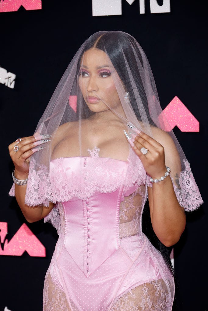 Nicki Minaj at the 2023 MTV Video Music Awards held at Prudential Center on September 12, 2023 in Ne&hellip;
