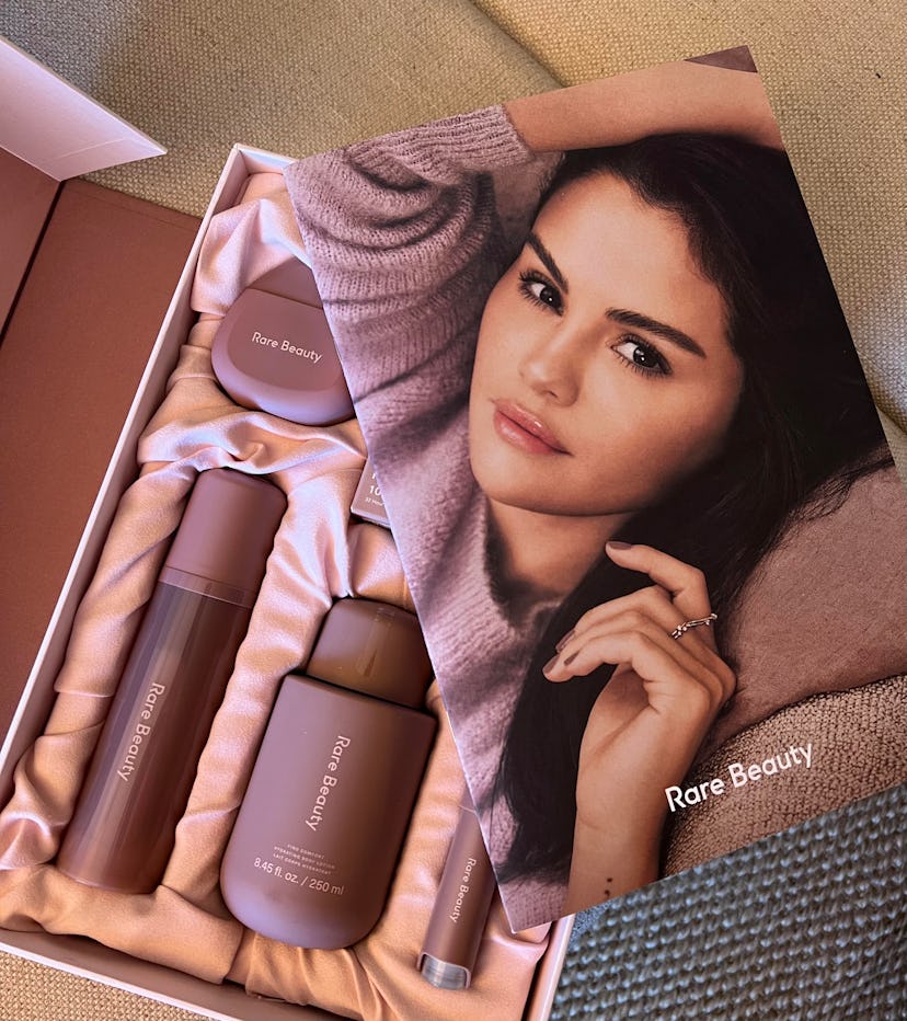 The four-piece Rare Beauty Find Comfort Collection launches on Dec. 19.