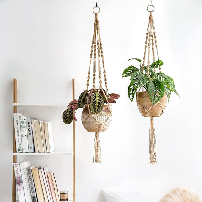 Mkono Macrame Plant Hangers (2-Pack)