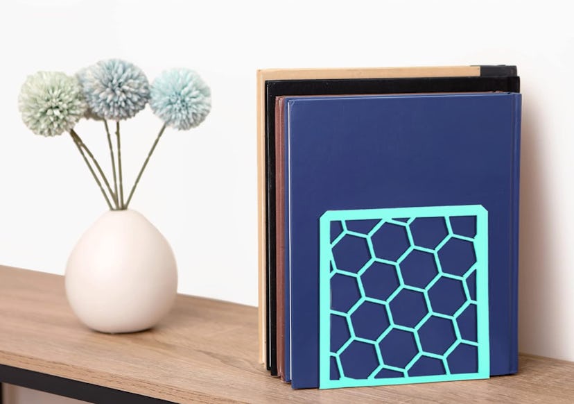 GEOMOD Geometric Honeycomb Bookend Shelves (1 Pair)