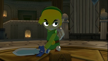 A screenshot of Link from The Legend of Zelda: Windwaker