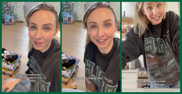 TikTok mom Renee Reina talks about what default parenting looks like for moms over the holidays.