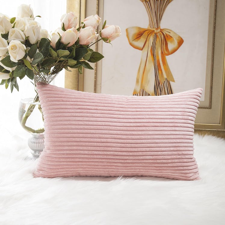 Home Brilliant Corduroy Throw Pillowcase