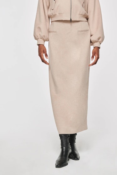 Karol Midaxi Wool Skirt