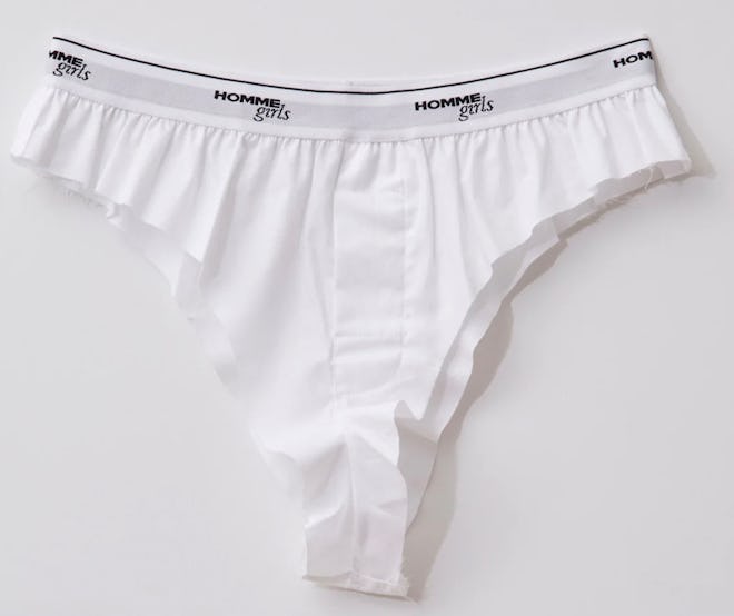 white boxers with cut sides