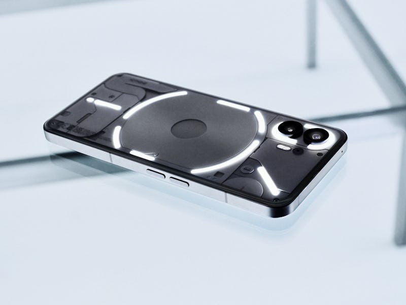 The Nothing Phone 2 and its LED glyph interface
