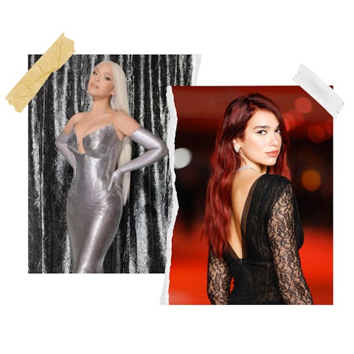 From Beyoncé's bright winter blonde to Dua Lipa's "cherry coke" hair, here are the 10 winter 2024 ha...