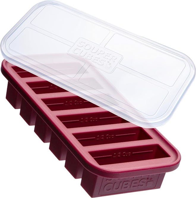 Souper Cubes Silicone Freezer Tray With Lid