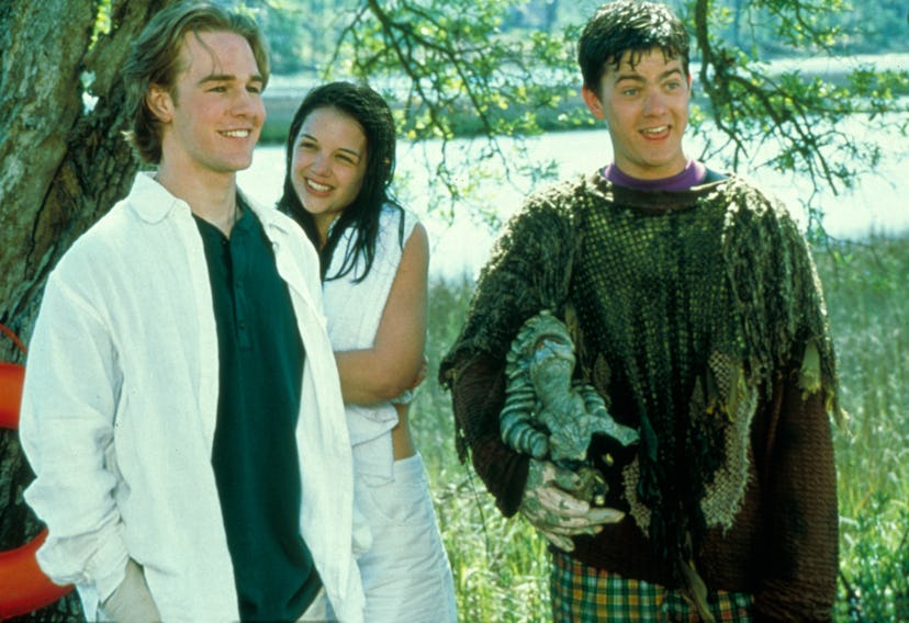 ‘Dawson’s Creek’ stars James Van Der Beek, Katie Holmes, and Joshua Jackson.