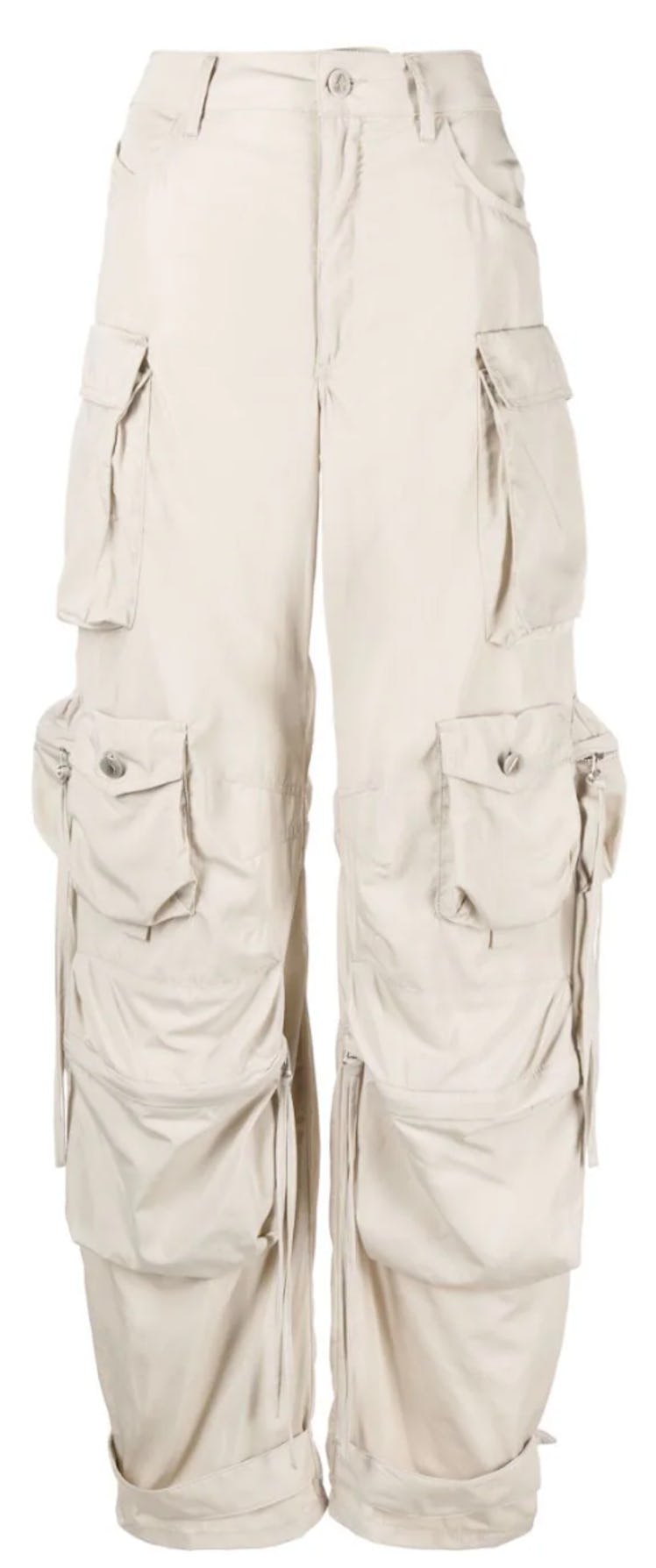 khaki cargo trousers