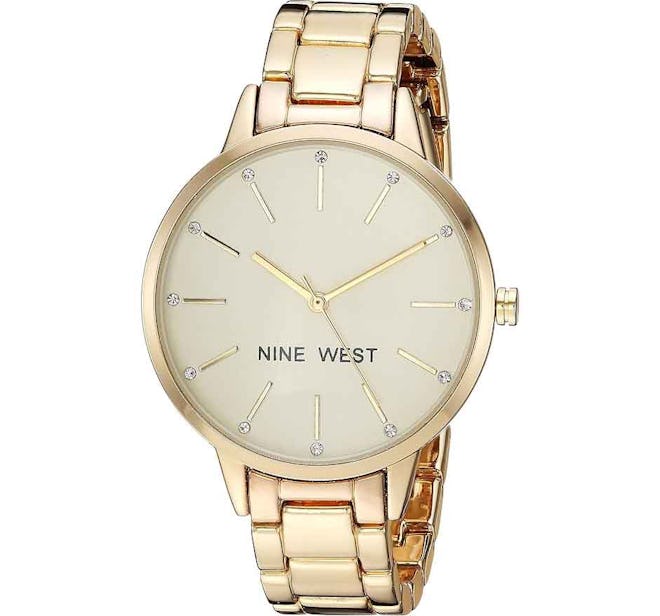 Nine West Crystal Accented Bracelet Watch