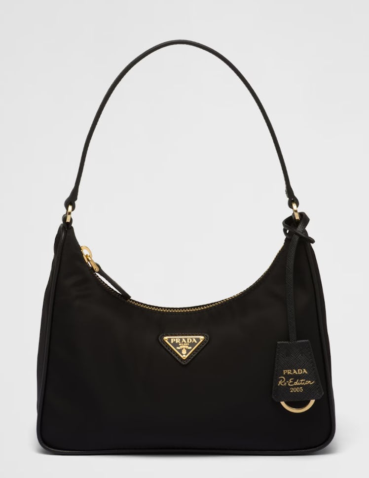 black nylon handbag 