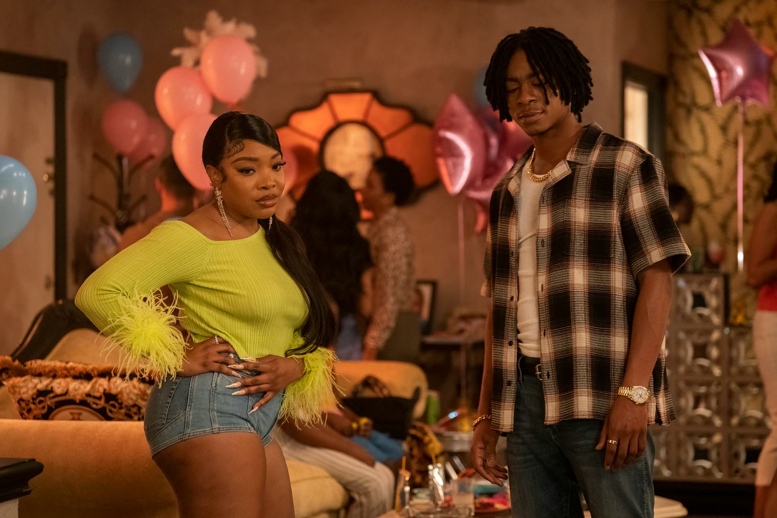 KaMillion and RJ Cyler play Mia and Lamont in &lsquo;Rap Sh!t&rsquo; Season 2, via Max&rsquo;s press site