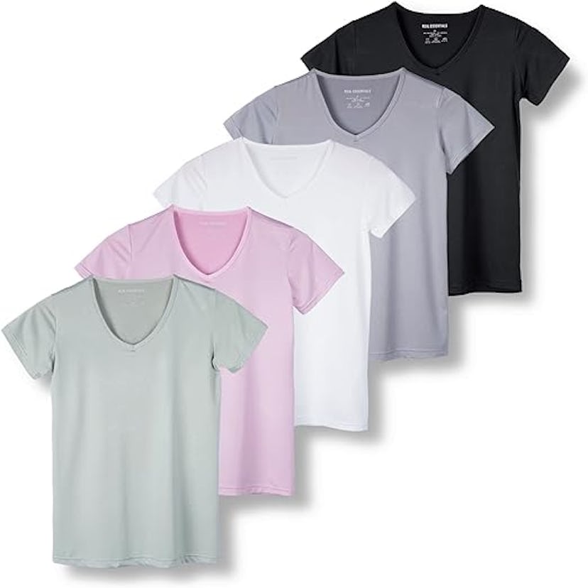 Real Essentials Activewear T-Shirt (5-Pack)