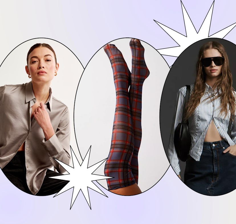 Three overlapping circles featuring women in different outfits: one in a business shirt, one showcas...