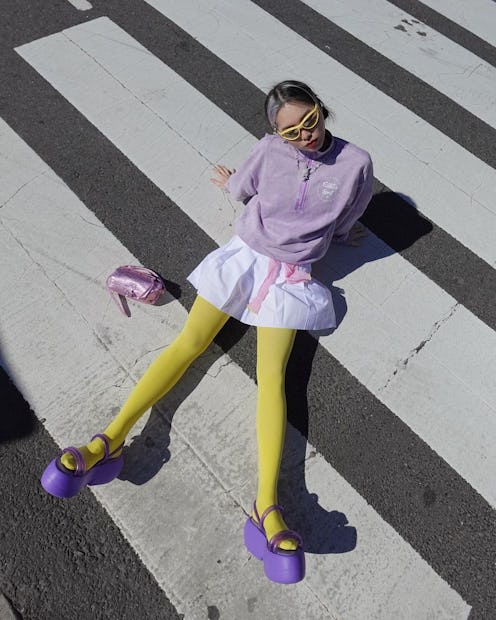 How To Wear Open-Toe Shoes & Tights