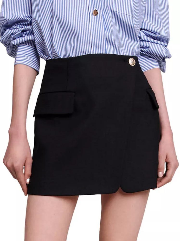 Asymmetric Wrap Skirt