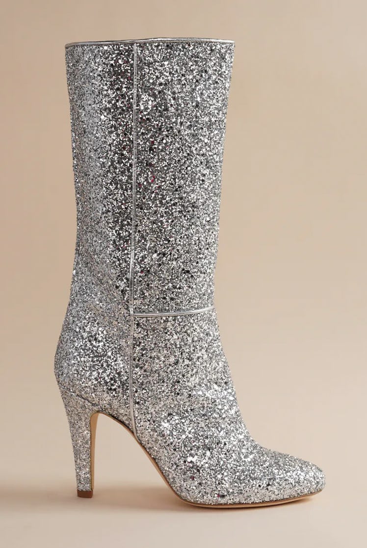 sequin glitter ankle boot
