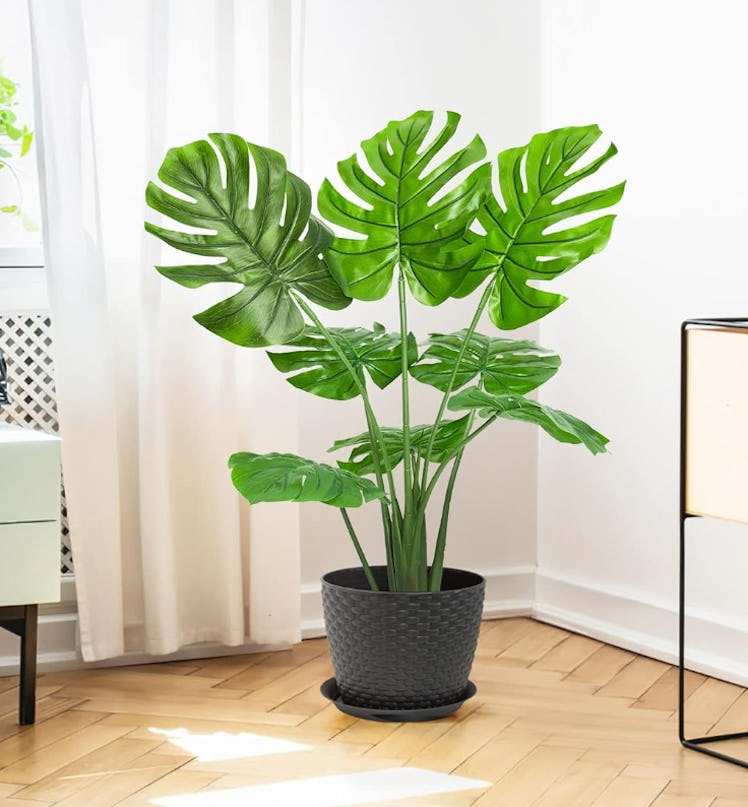 IDEALHOUSE Artificial Monstera Deliciosa Plant