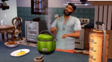 A rice cooker in The Sims