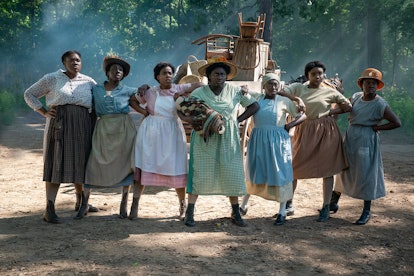 Danielle Brooks with ensemble in The Color Purple