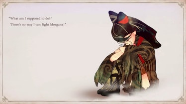 Bayonetta Origins "What am I supposed to do!? There's no way I can fight Morgana!"