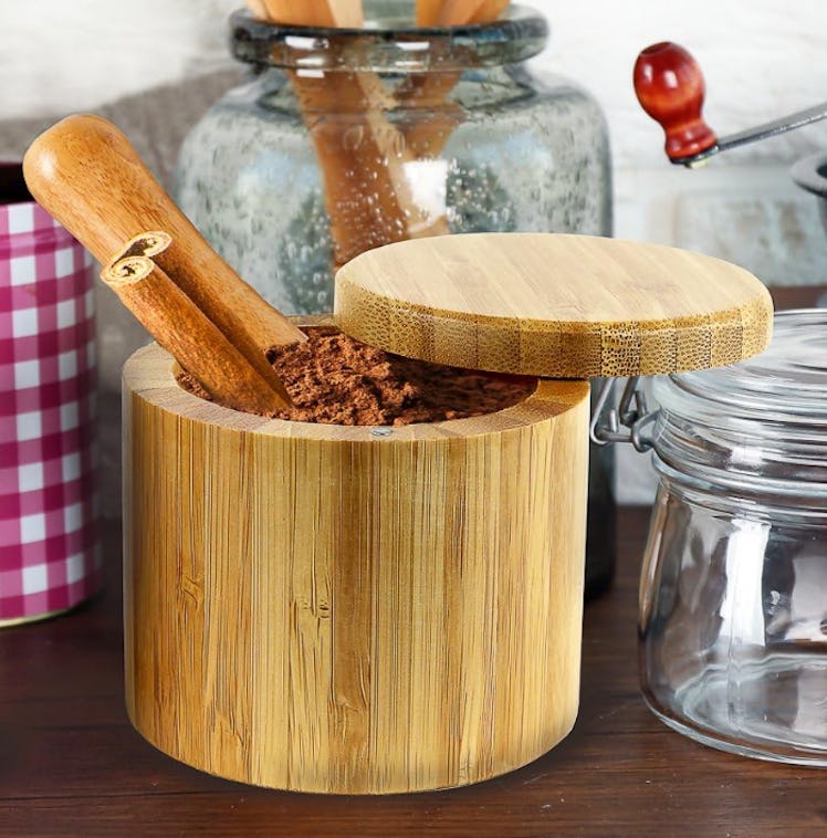 Estilo Premium Bamboo Wooden Spice Containers