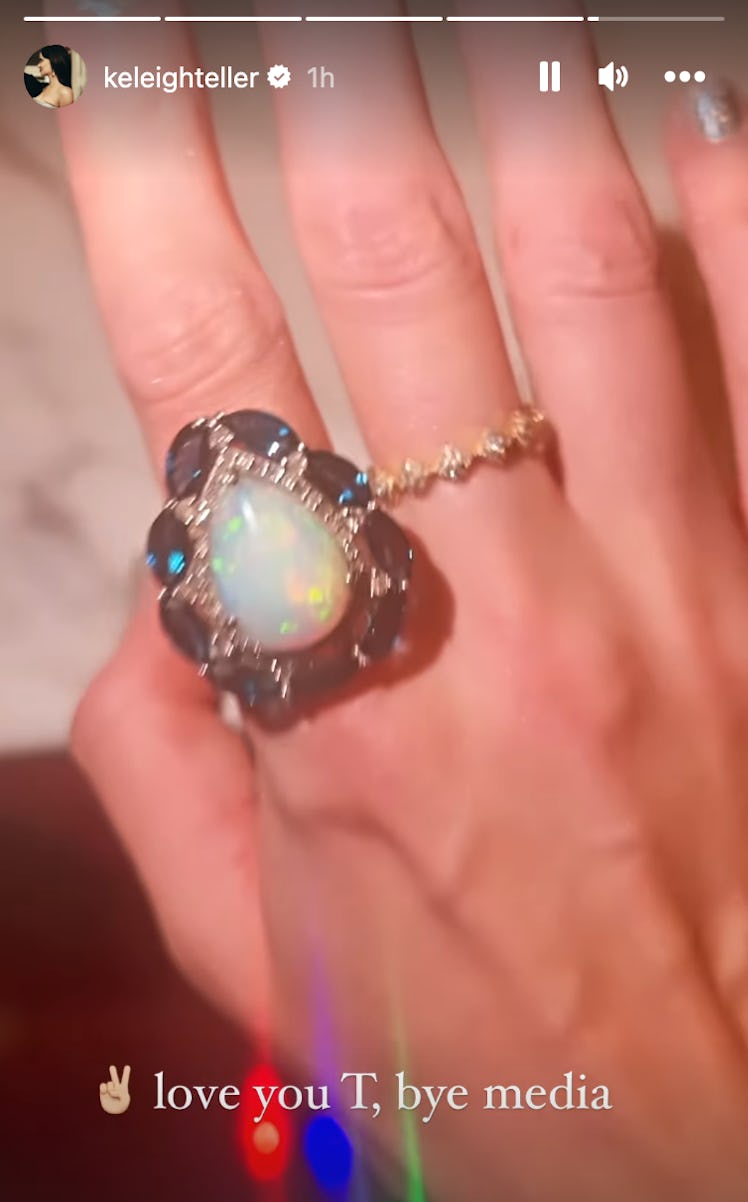 Taylor Swift's birthday ring was a gift from Keleigh Teller.