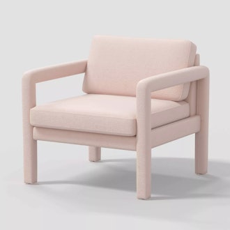 Sculptural Fully Upholstered Accent Chair