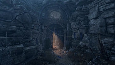 The entrance to the Grand Mausoleum in Baldur's Gate 3. 