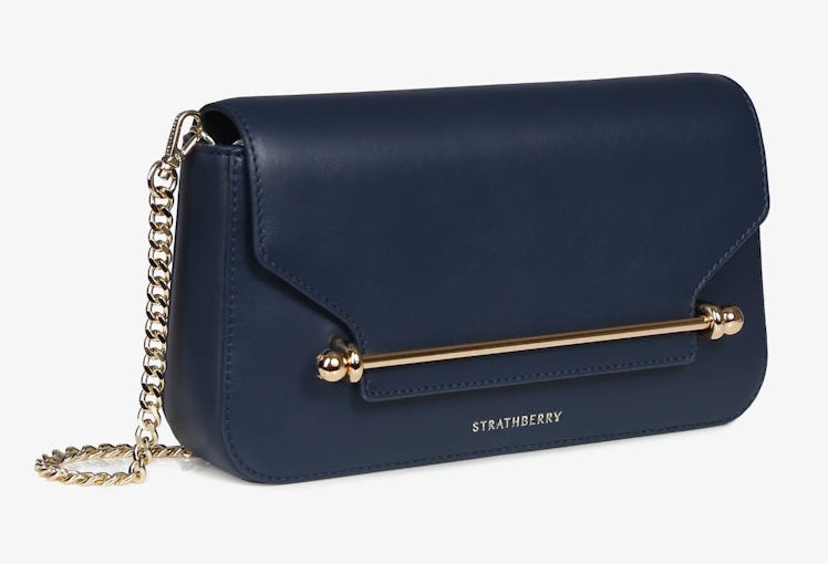 navy blue handbag