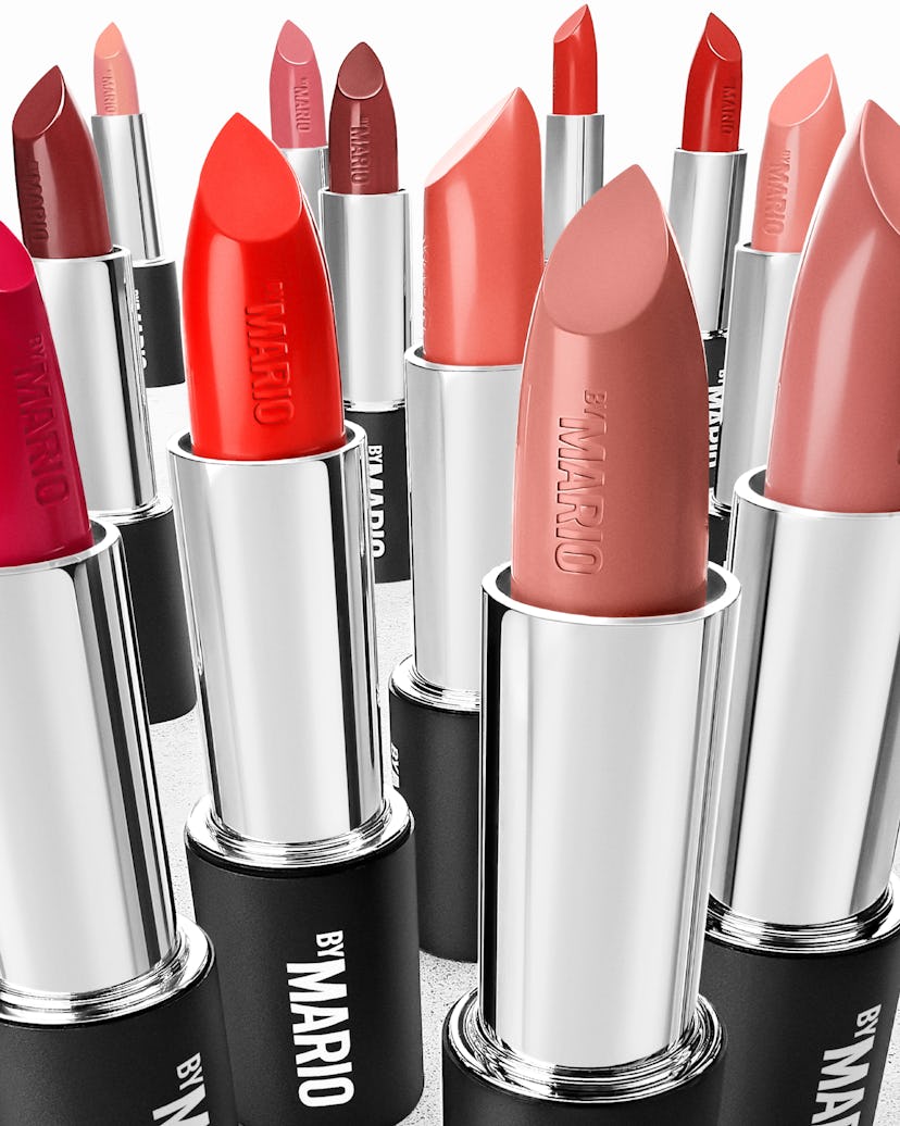 The Makeup by Mario SuperSatin™ Lipsticks officially launch on Dec. 26, retailing for $28 each.