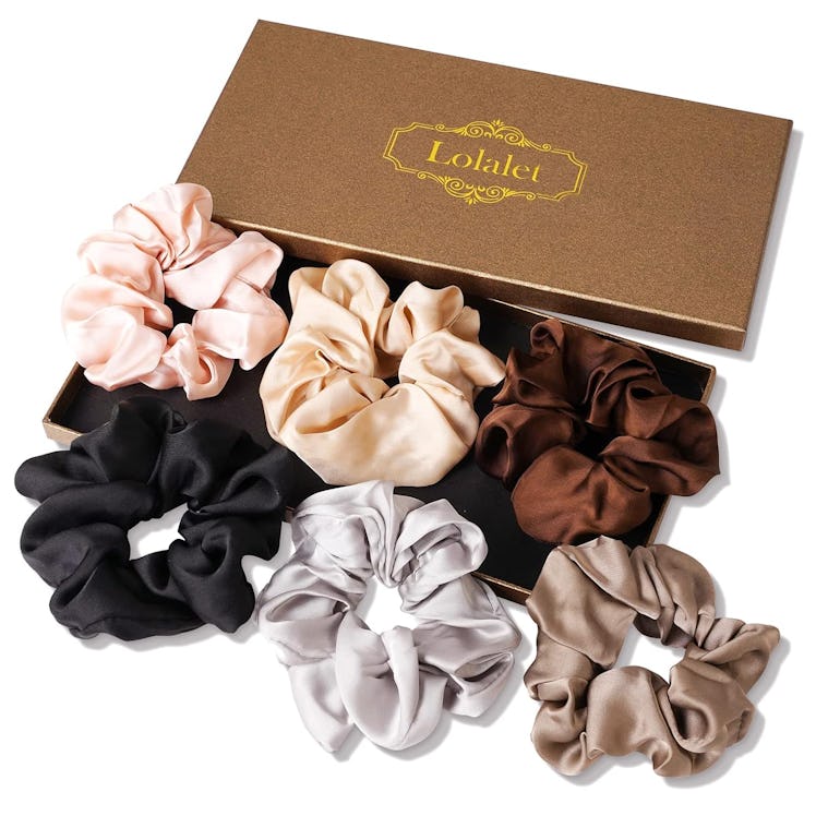 Lolalet Satin Scrunchie Set (6-Pack)