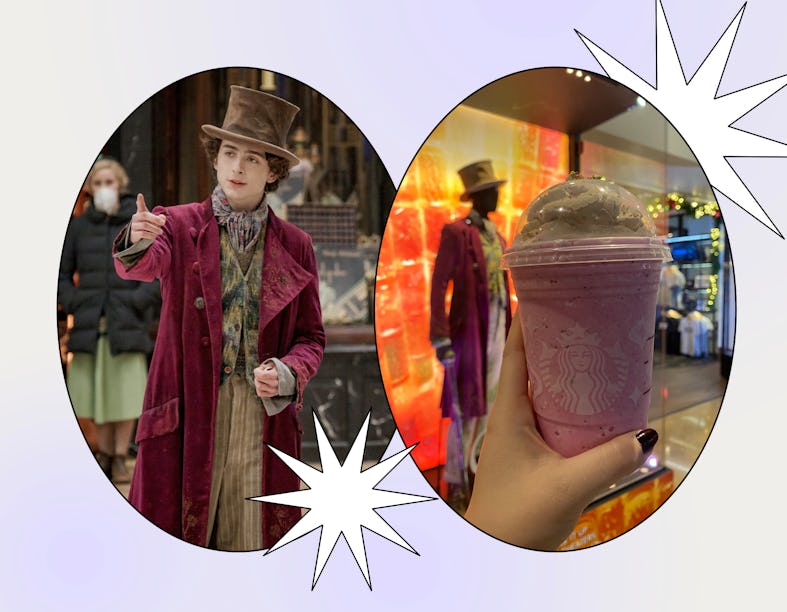 I tried the Wonka Frappuccino at the Warner Bros. Studio Tour Starbucks.