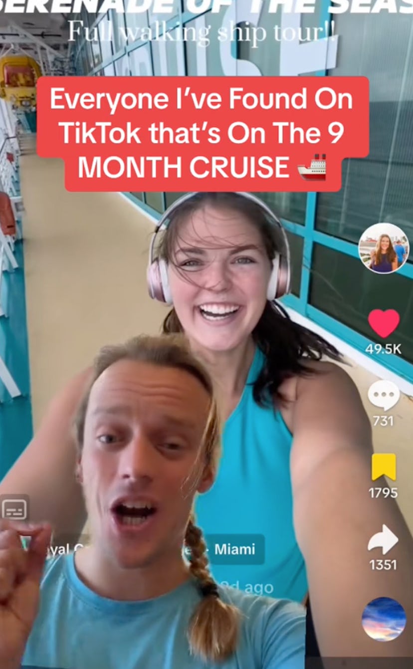 TikTokers are obsessed with this 9-month cruise trip.