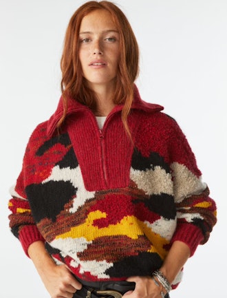 multi-color sweater