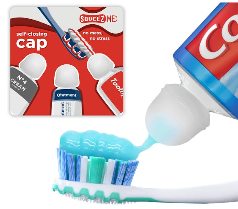 Chrome Cherry SqueezMe Toothpaste Caps