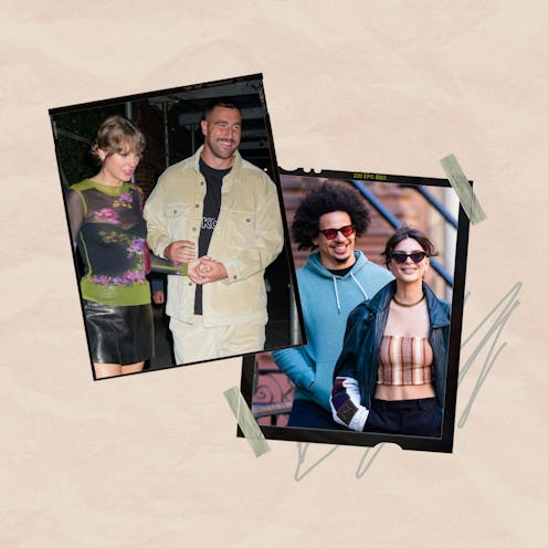 Taylor Swift and Travis Kelce, and Emily Ratajkowski and Eric André.