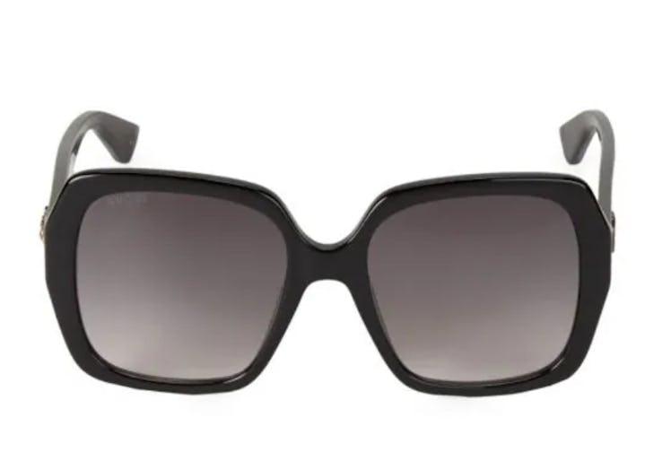 black square oversized sunglasses