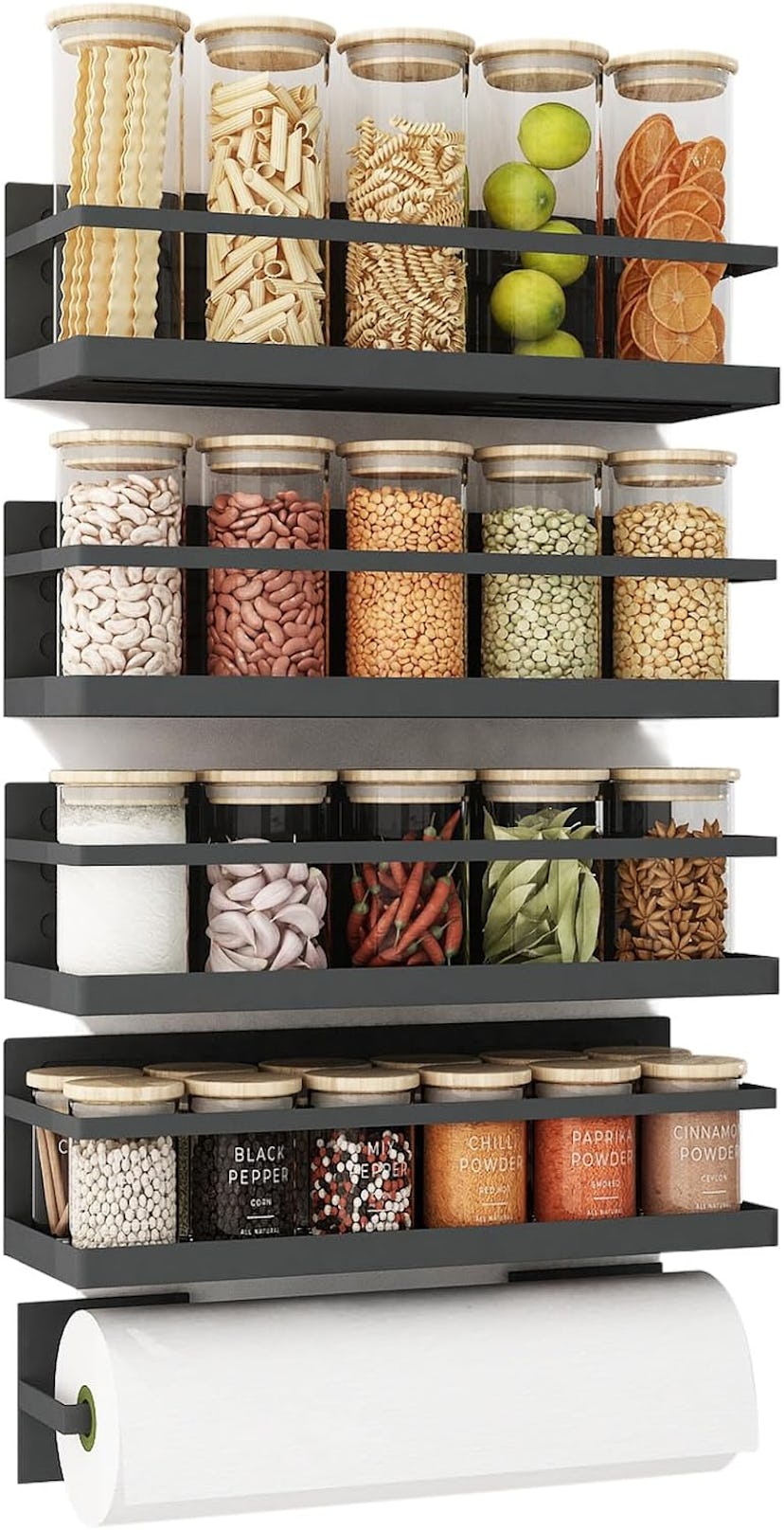 Roysili Magnetic Spice Rack (4-Pack)